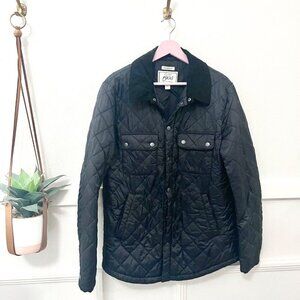 Joseph A Bank Tailored Fit Black Quilted Lightweight Barn Jacket Size M